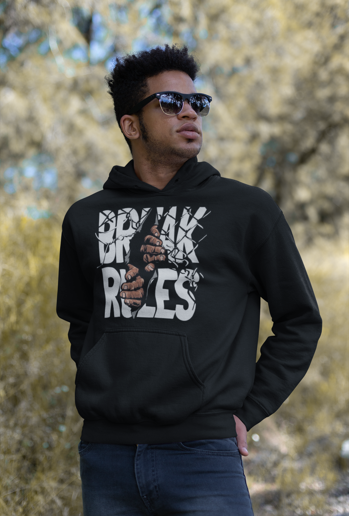 BREAK RULES UNISEX HOODIE