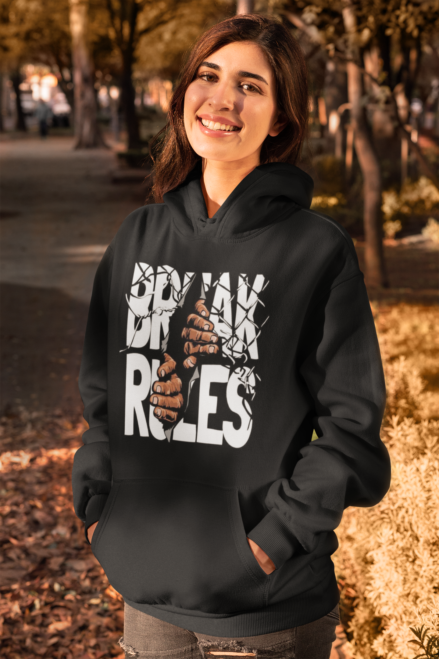 BREAK RULES UNISEX HOODIE